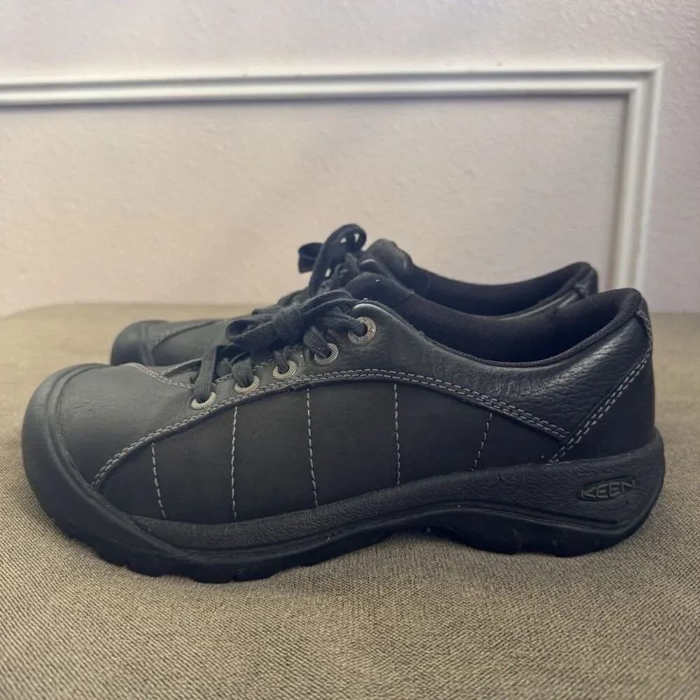 Keen Presidio II Hiking Trail Shoes Black Women’s 7 Lace Up Low Top Gorpcore